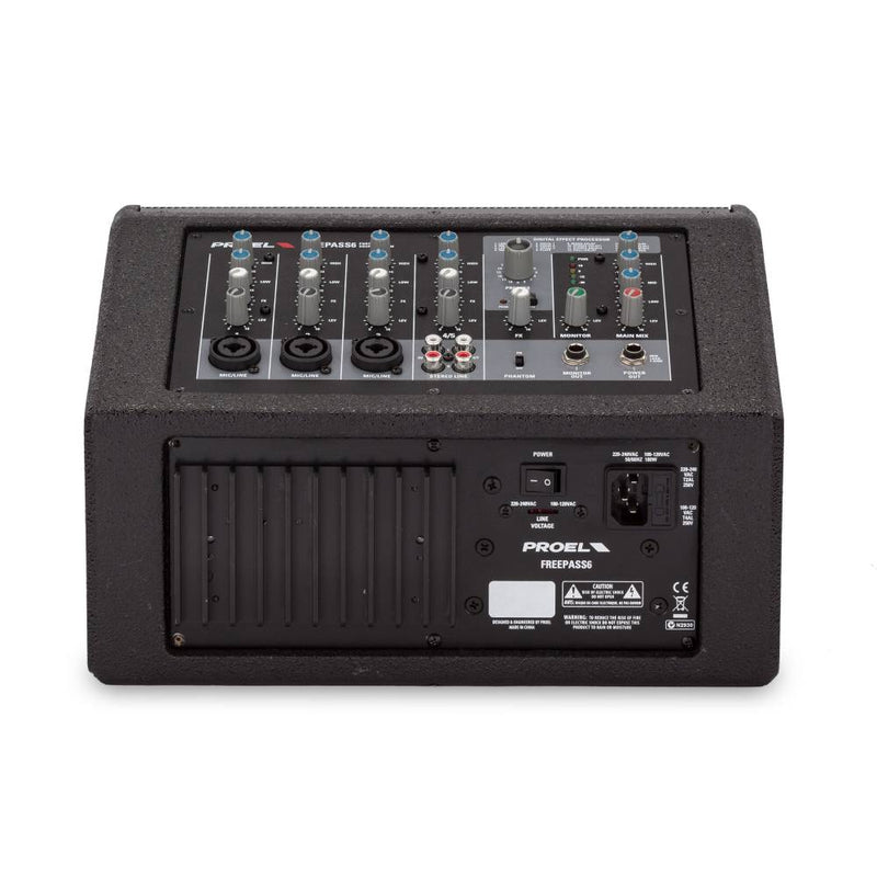 Proel Sound FREEPASS6 2-way Speaker System with 1” Neodymium Tweeter and 6.5” Woofer. - 150W