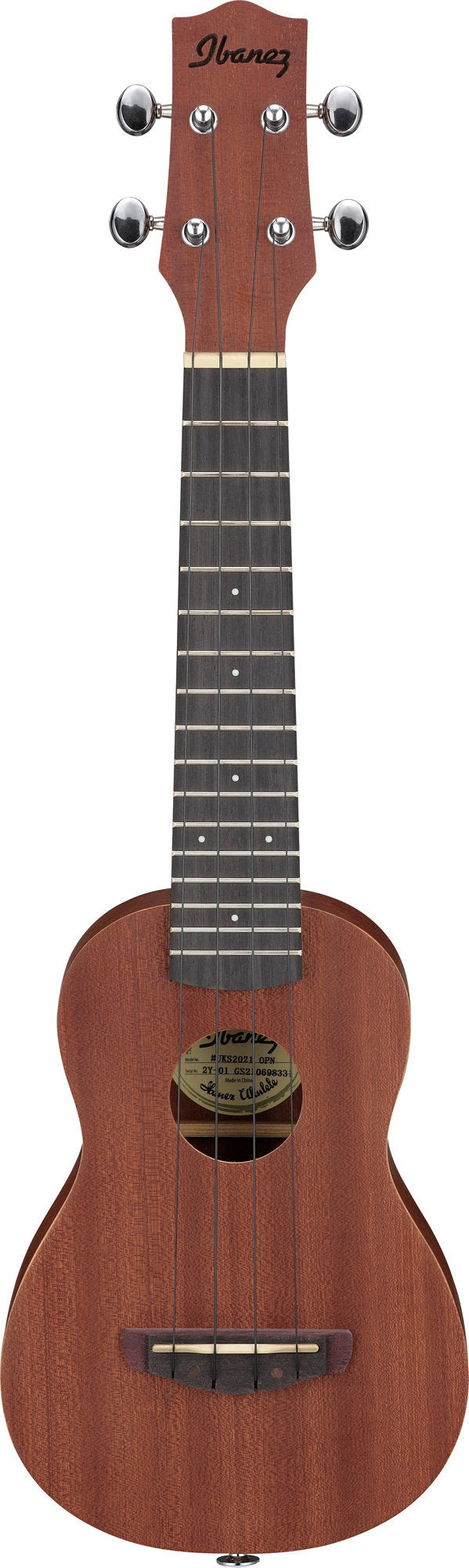 Ibanez UKS100OPN Soprano Body Ukulele With Gigbag (Open Pore Matural)