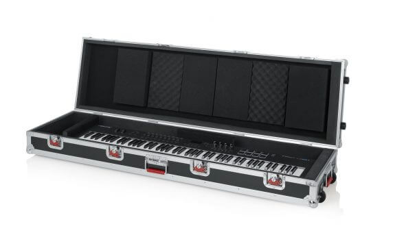 Gator G-TOUR-88V2SL Slim 88 Note Road Case W/ Wheels