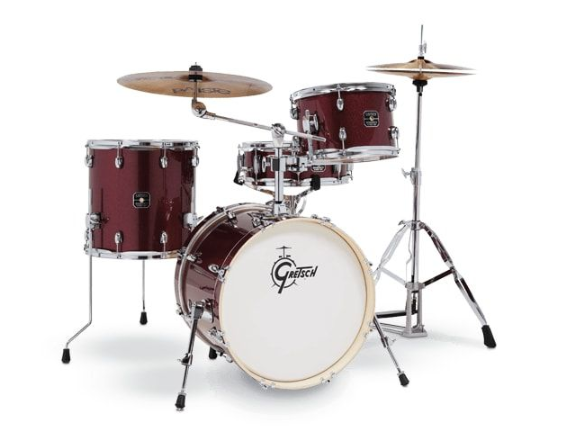 Gretsch Drums GE4S484RS Energy 4-Piece Drum Street Kit (Ruby Red Sparkle)