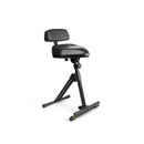 Gravity GR-GFMSEAT1BR Tabouret réglable en hauteur avec pied et dossier 