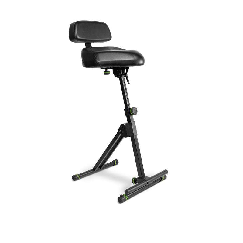 Gravity GR-GFMSEAT1BR Height Adjustable Stool w/ Foot and Backrest