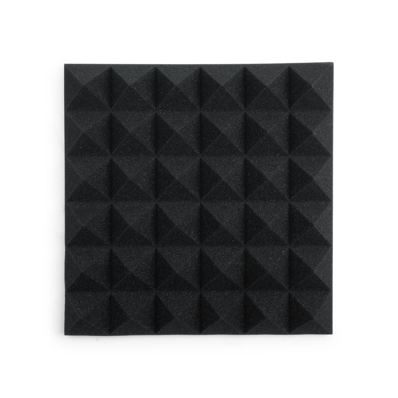 Gator Frameworks GFW-ACPNL1212PCHA-8PK 12X12 "Panneau pyramide acoustique - Charcoal, 8 pack