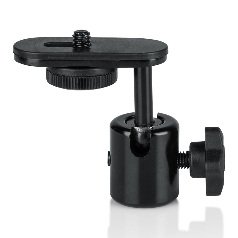 Frameworks gator gfw-mic-caméra-mt caméra de caméra micro adaptateur de support avec tête de balle et de socle