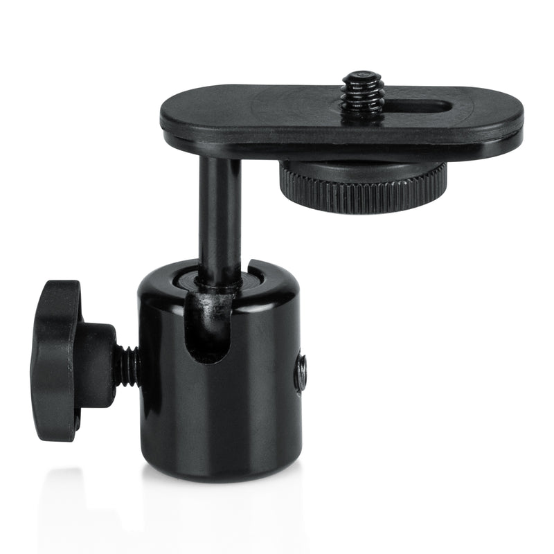 Frameworks gator gfw-mic-caméra-mt caméra de caméra micro adaptateur de support avec tête de balle et de socle