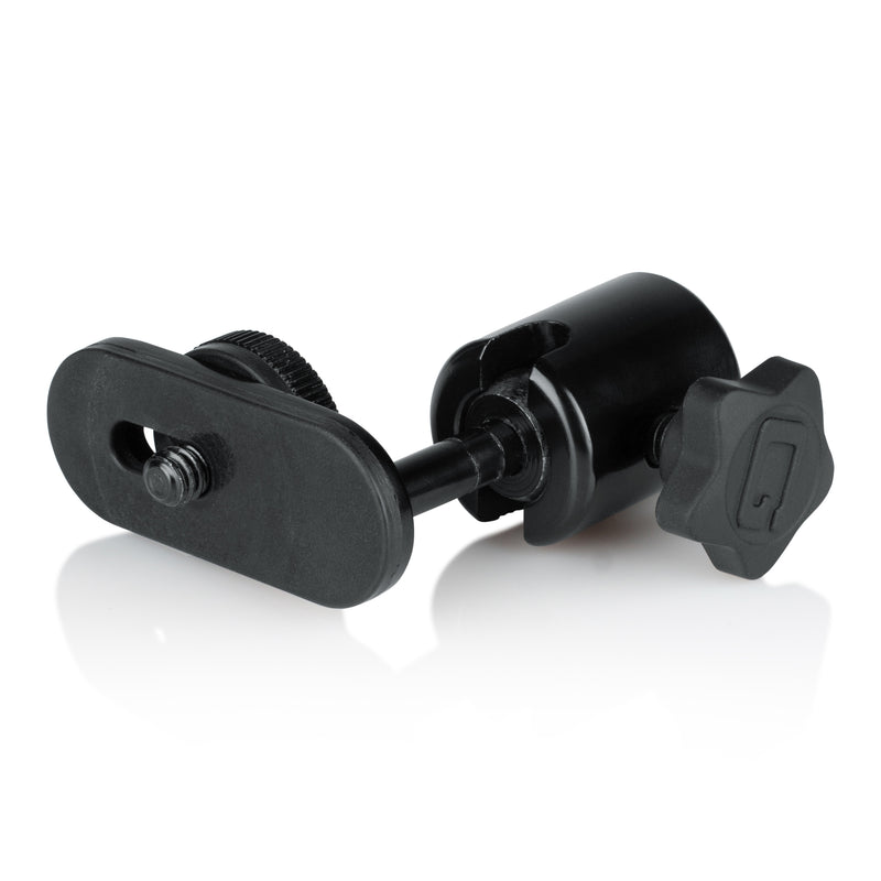 Frameworks gator gfw-mic-caméra-mt caméra de caméra micro adaptateur de support avec tête de balle et de socle