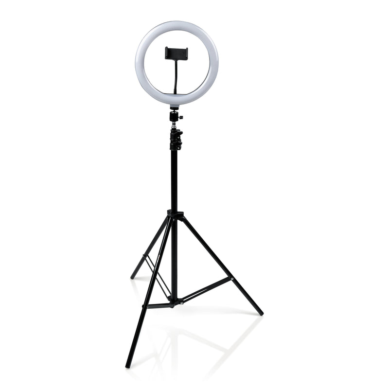 Gator Frameworks GFW-RINGLIGHTTRIPD Trépied avec anneau lumineux et support de téléphone