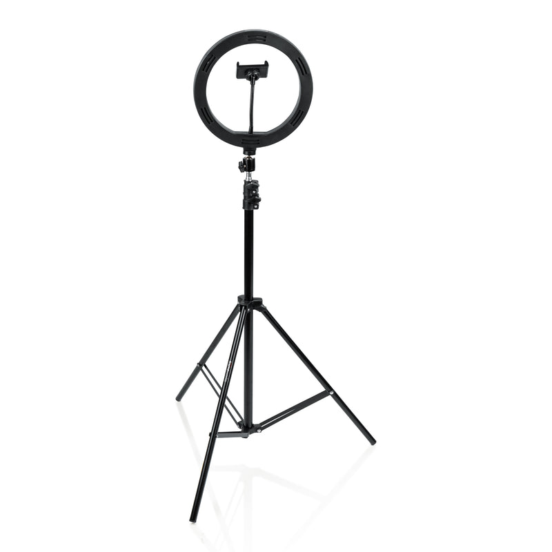 Gator Frameworks GFW-RINGLIGHTTRIPD Trépied avec anneau lumineux et support de téléphone