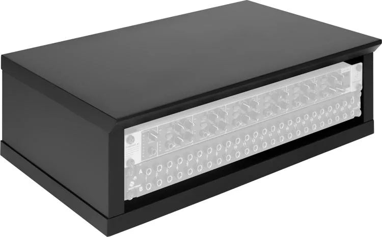 Gator Frameworks GFW-ELITERK-2U-BLK Elite Furniture Series 2U Desktop Studio Rack In Standard (Black Finish)