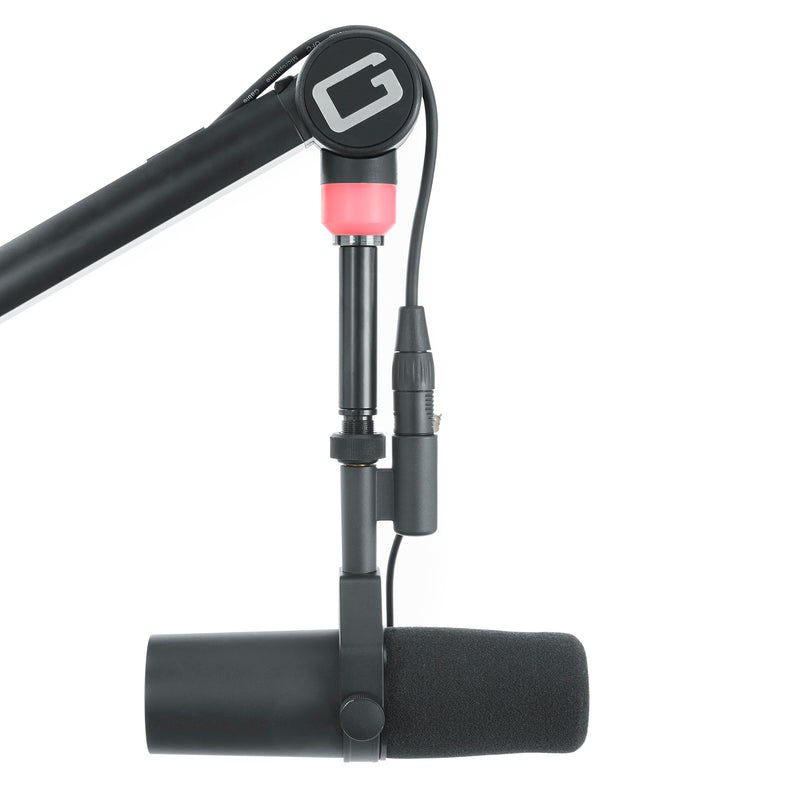 Gator Frameworks GFW-MIC-BCBM4000 Deluxe Desk Mounted Broadcast Stand w/ Boom & LED Light