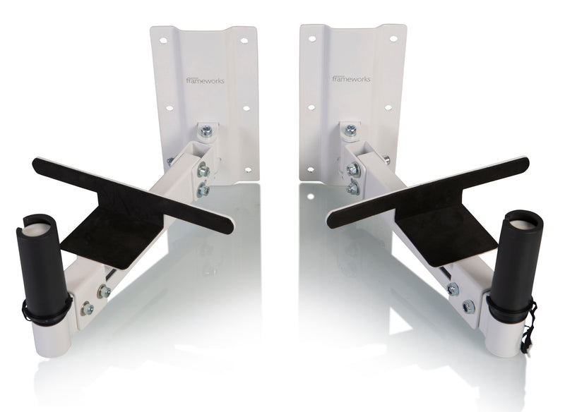Frameworks gator gfwspkwm100w support de haut-parleur à montage mural réglable - blanc