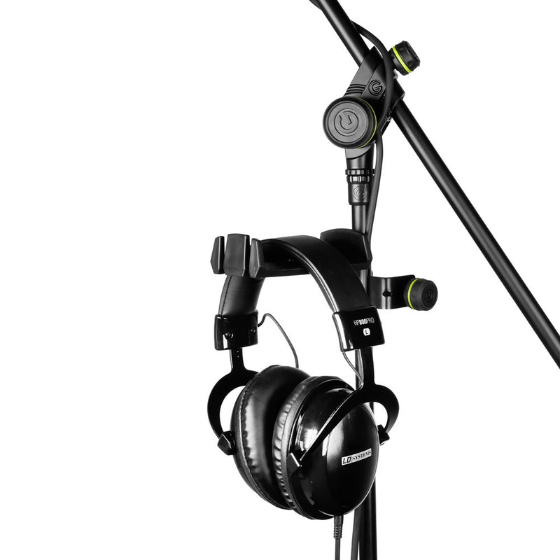Gravity GR-GHPHMS01B Mic Stand Mount Headphones Hanger