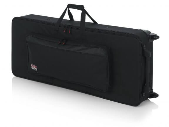 Gator GK-61 Étui léger et rigide en mousse EPS pour clavier 61 touches avec roulettes