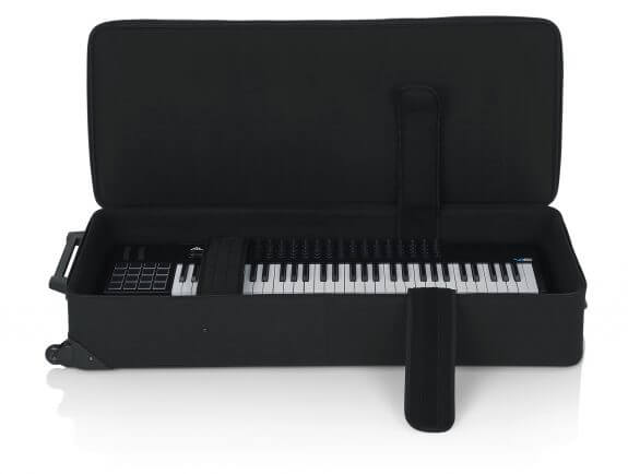 Gator GK-61 Étui léger et rigide en mousse EPS pour clavier 61 touches avec roulettes