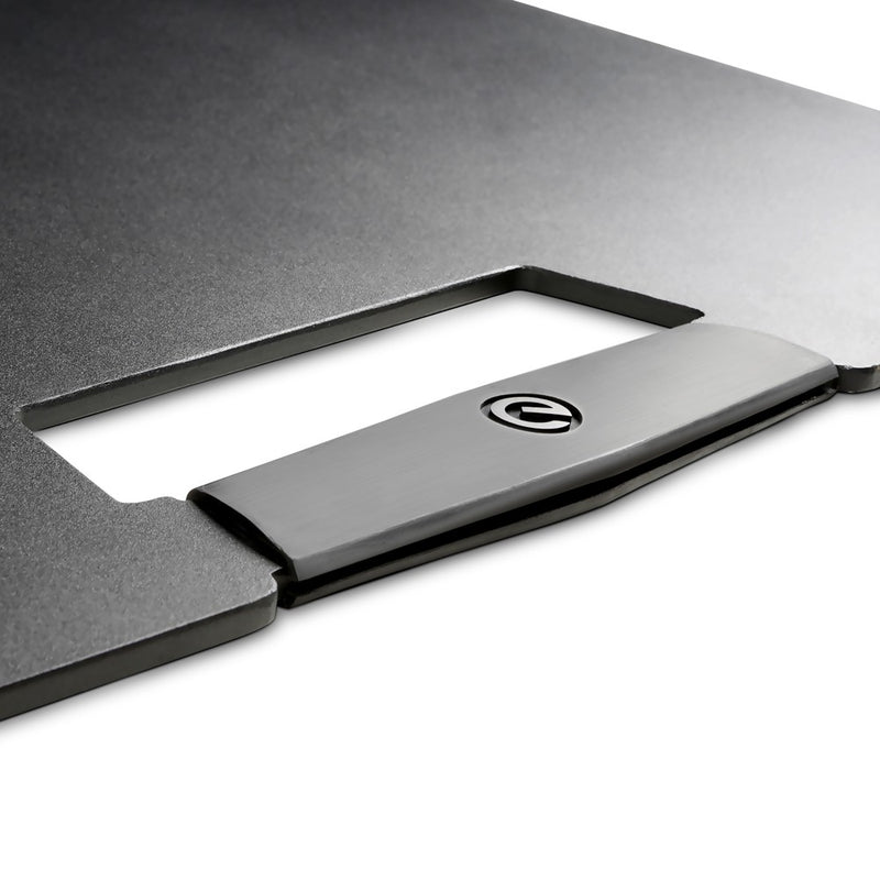 Gravity GR-GLS431B Support d'éclairage avec base carrée en acier 3 positions - Noir