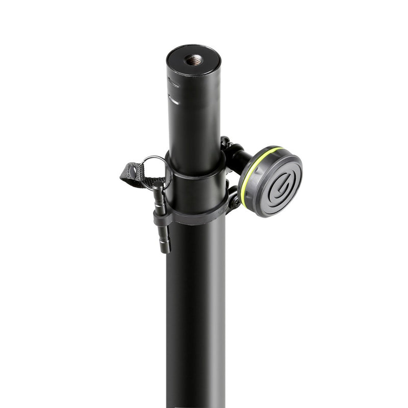 Gravity GR-GLS431B Support d'éclairage avec base carrée en acier 3 positions - Noir
