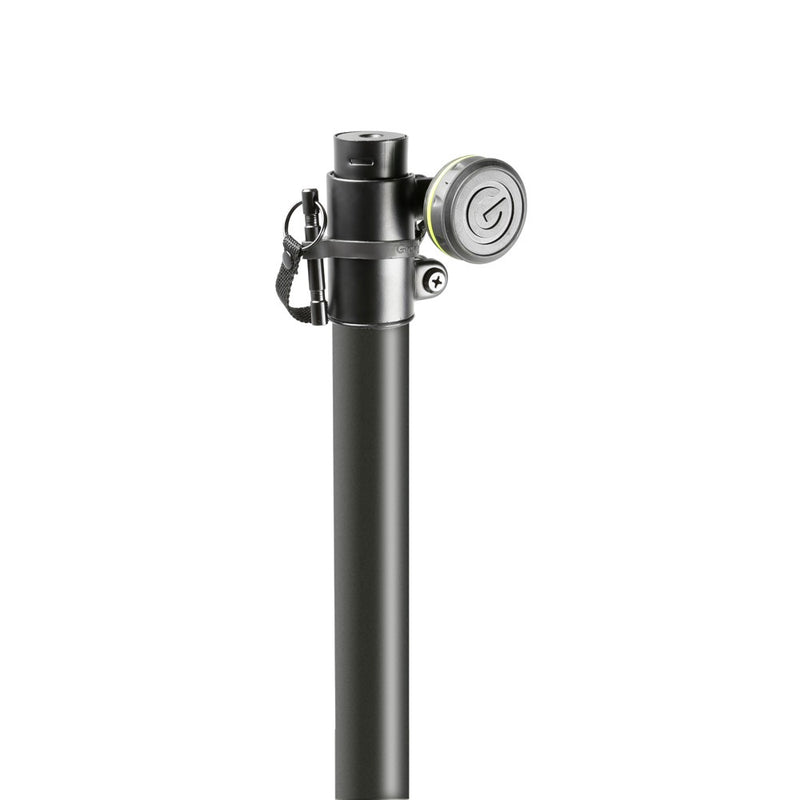 Gravity GR-GLS431B Support d'éclairage avec base carrée en acier 3 positions - Noir