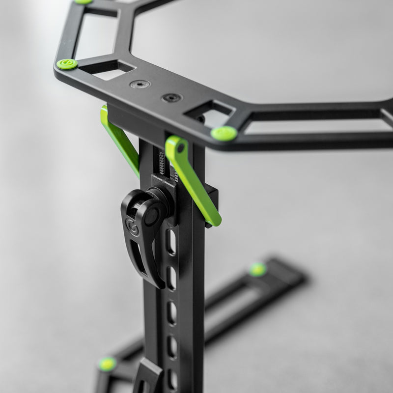 Gravity GR-GLTS01BSET1 Support réglable pour ordinateurs portables et contrôleurs avec sac de protection en néoprène 