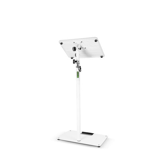 Gravity GR-GLTST02W Universal Laptop Stand with Adjustable Holding Pins and Steel Base