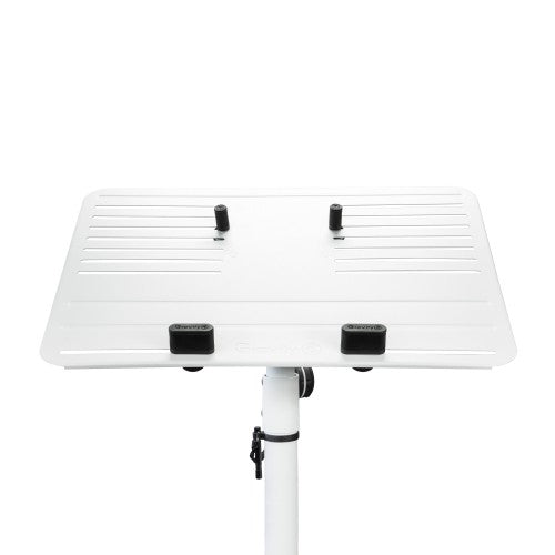 Gravity GR-GLTST02W Universal Laptop Stand with Adjustable Holding Pins and Steel Base