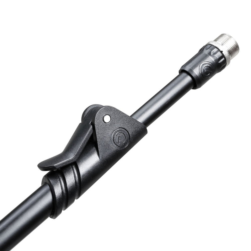 Gravity GR-GMS2222B Short Microphone Stand w/ Round Base and 2-Point Adjustment Telescoping Boom