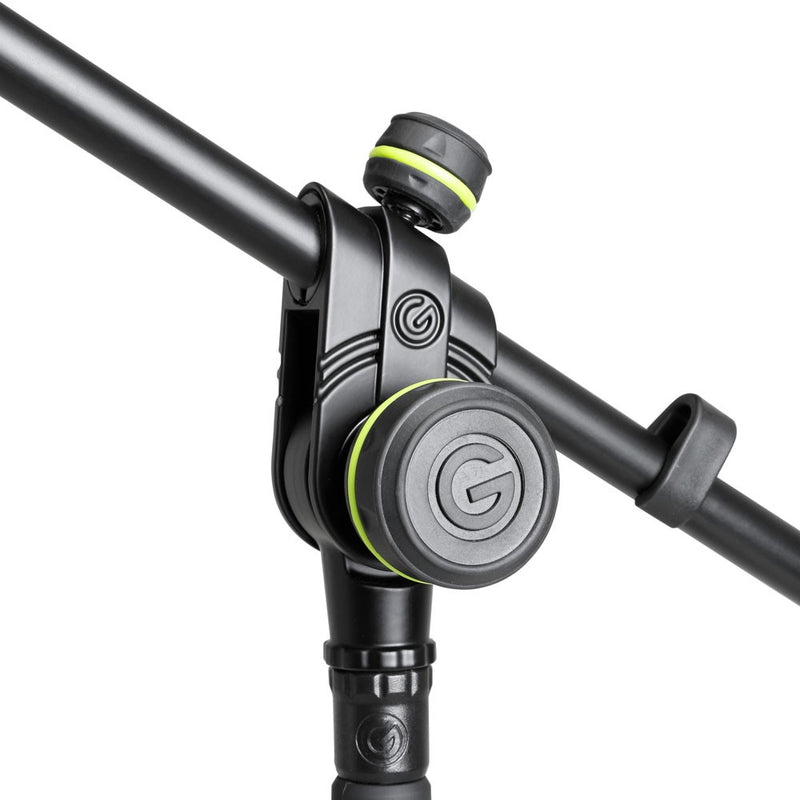 Gravity GR-GMS2222B Short Microphone Stand w/ Round Base and 2-Point Adjustment Telescoping Boom