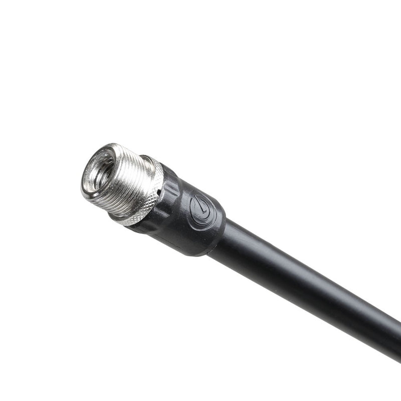 Gravity GR-GMS2322B Pied de microphone avec base ronde et flèche télescopique à réglage en 2 points longue