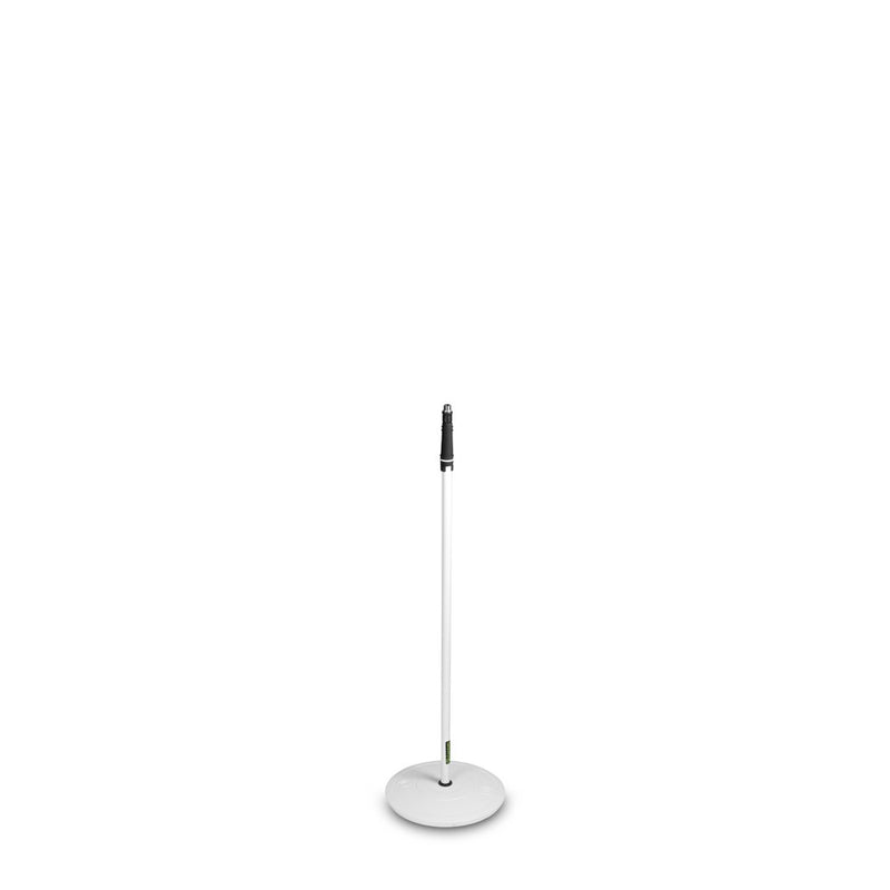 Gravity GR-GMS23W Microphone Stand w/ Round Base - White