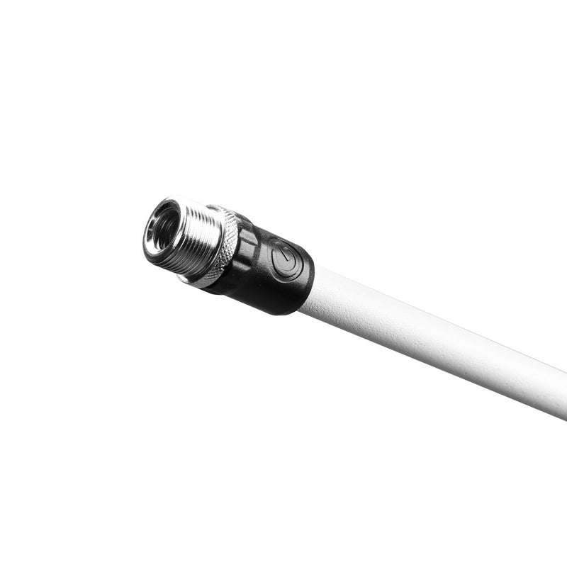 Gravity GR-GMS4322W Pied de microphone avec base de trépied pliable et perche télescopique à réglage en 2 points - Blanc