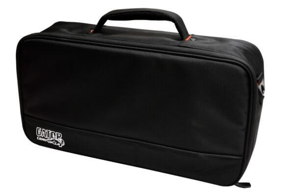 Gator GPB-LAK-OR Petit pédalier en aluminium avec sac de transport - Orange britannique