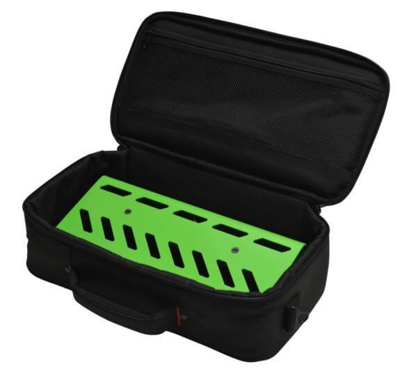 Gator GPB-LAK-GR Petit pédalier en aluminium avec sac de transport - Screamer Green