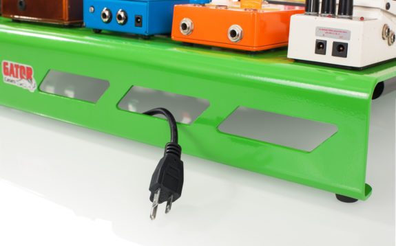 Gator GPB-XBAK-GR Pédalier en Aluminium Extra Large avec Sac de Transport - Vert Screamer 