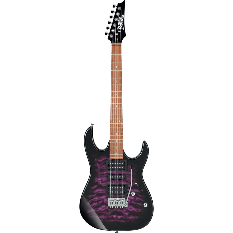 Ibanez GRX70QATVT Gio RX Series Electric Guitar (Transparent Violet Sunburst)
