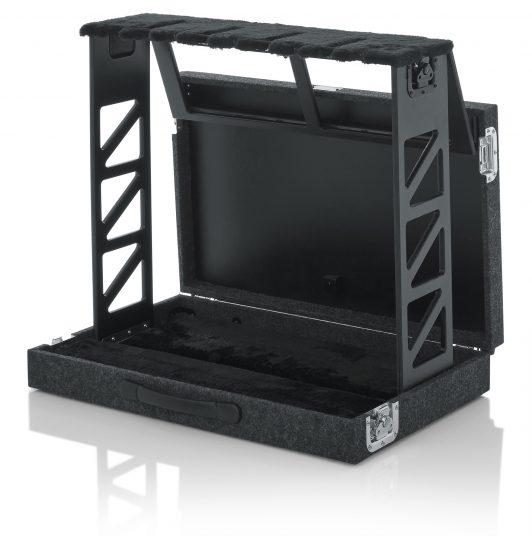 Gator GTRSTD4 Compact Rack Style Four Guitar Stand That Folds Into Case