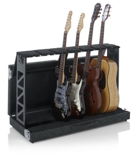 Gator GTRSTD6 Compact Rack Style Six Guitar Stand That Folds Into Case