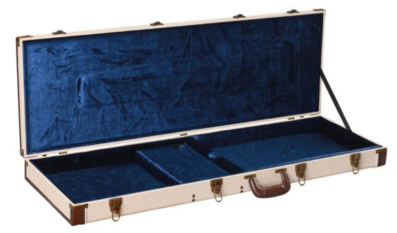 Gator GW-JM-BASS Bass Guitar Deluxe Wood Case - Journeyman Burlap Exterior