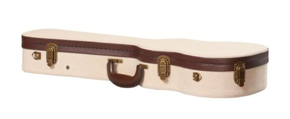 Gator GW-JM-UKE-TEN Tenor Ukulele Deluxe Wood Case - Journeyman Burlap Exterior