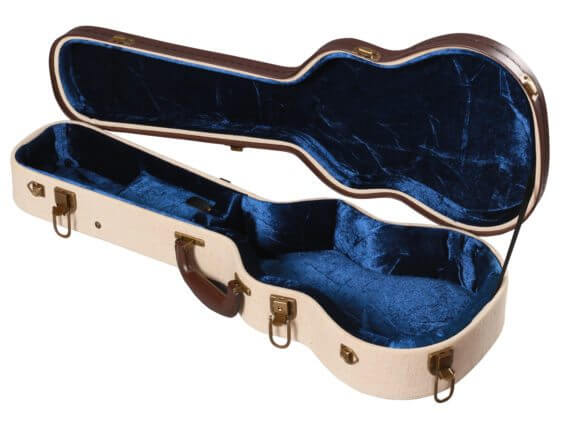 Gator GW-JM-UKE-TEN Tenor Ukulele Deluxe Wood Case - Journeyman Burlap Exterior