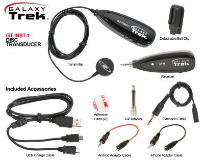 Galaxy Audio GT-INST-1 Wireless Portable Disc Transducer