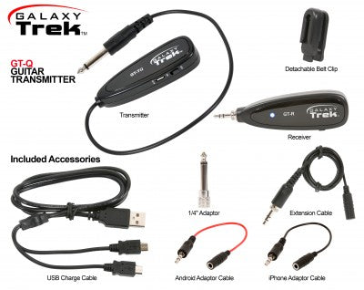 Galaxy Audio GT-QX Wireless Portable Guitar Transmitter