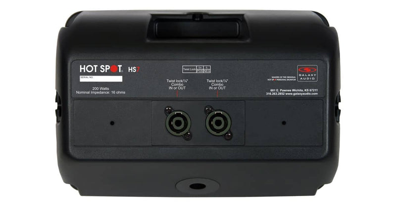 Galaxy Audio HS7 Hot Spot 7 avec contrôle du volume noir