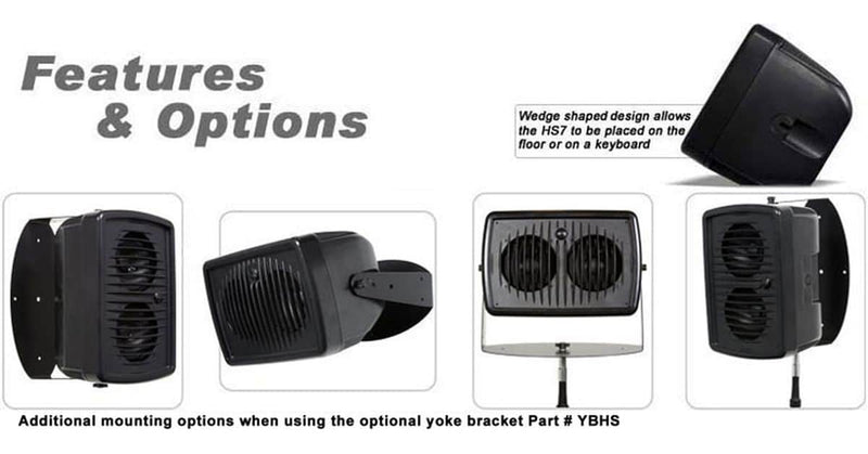 Galaxy Audio HS7 Hot Spot 7 avec contrôle du volume noir