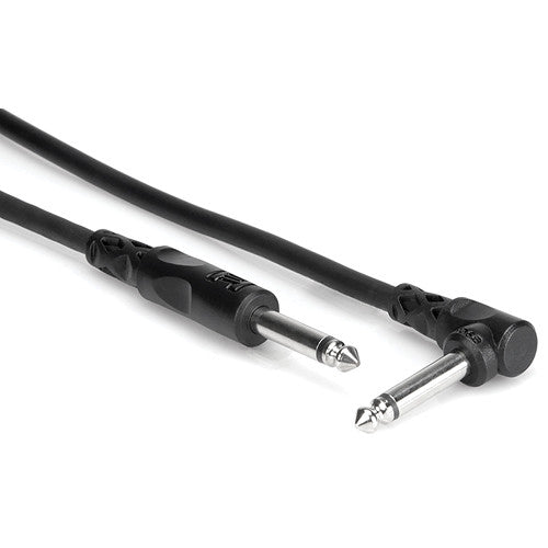 Hosa CPP-105R 1/4" Male to Right-Angle 1/4" Male Cable - 5'