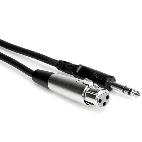 Hosa STX-110F Stereo 1/4" Male to 3-Pin XLR Female Interconnect Cable - 10'