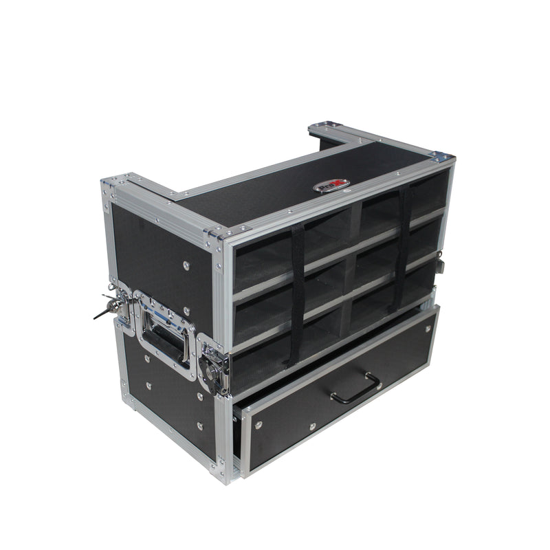 Étui pour microphone sans fil ProX XS-6WM3DR pour 6 unités + rangement portable avec tiroir