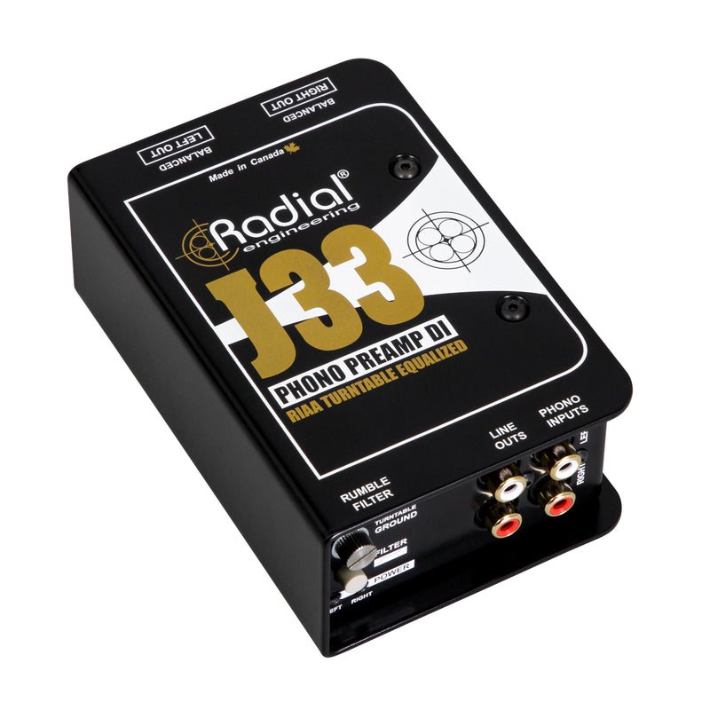 Radial Engineering J33 Turntable Preamp & Direct Box