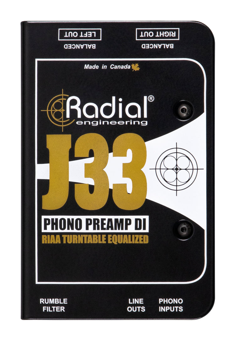 Radial Engineering J33 Turntable Preamp & Direct Box