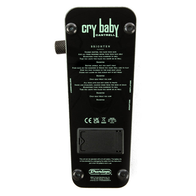 Dunlop JC95FFS Jerry Cantrell Signature Cry Baby Wah Pédale (Firefly en édition limitée)