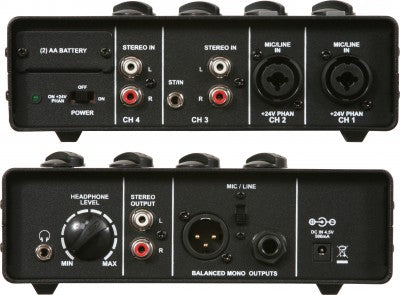 Galaxy Audio Jib / mm Phantom Power 7 Intrée / 4 Microphone Microphone Microphone