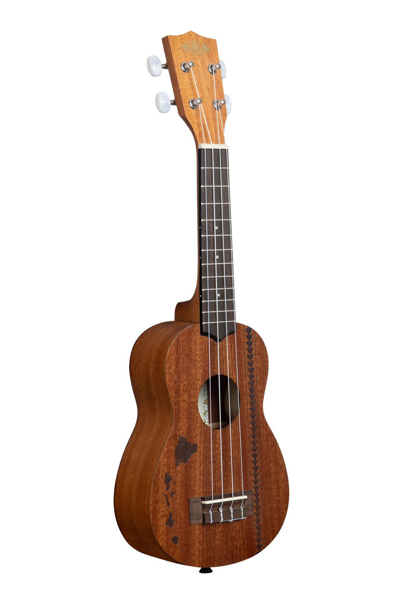 Kala KA-15S-H2 Ukulélé soprano tatouage des îles hawaïennes en acajou